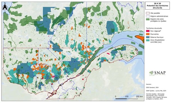 Projet Plein aire SNAP Québec